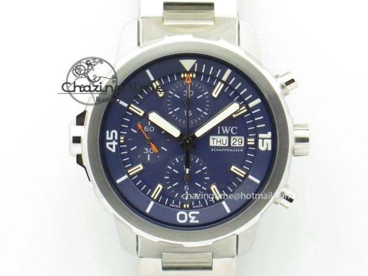 MIROTIME 0104 FastDry Portofino IW356501 SS V3 MK 1:1 Best Edition Black Dial On SS Mesh Bracelet MIYOTA 7195